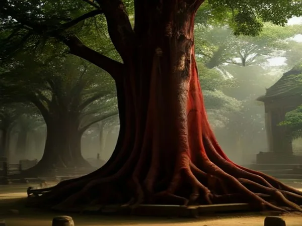 Ancient red-brick temple ruins and chedis at Ayutthaya under warm afternoon light